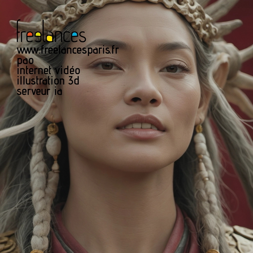 Pao mise en page internet vidéo illustration 3d serveur IA générative AI freelance paris studio de création magazines 8lemeru0